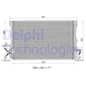 DELPHI Lauhdutin, ilmastointilaite TSP0225395