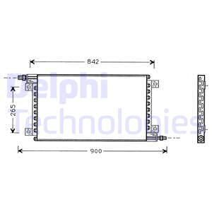 DELPHI Lauhdutin, ilmastointilaite TSP0225442