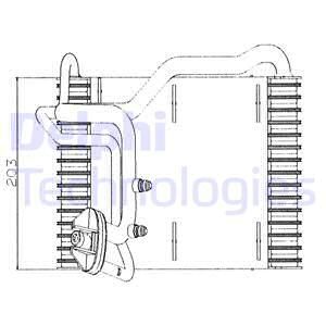 DELPHI Höyrystin, ilmastointilaite TSP0525005
