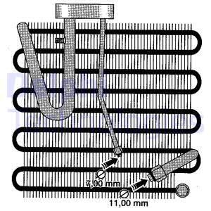 DELPHI Höyrystin, ilmastointilaite TSP0525064