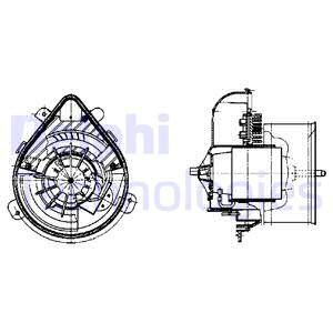 DELPHI Sähkömoottori, sisätilanpuhallin TSP0545024