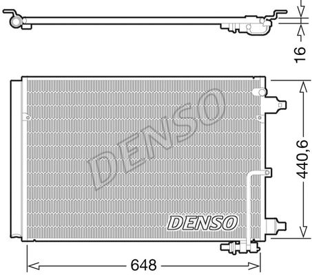 DENSO Lauhdutin, ilmastointilaite DCN02025