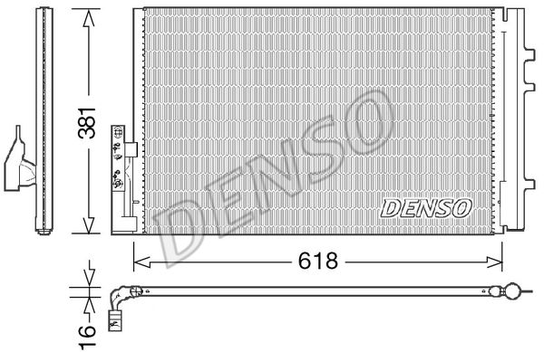 DENSO Lauhdutin, ilmastointilaite DCN05014