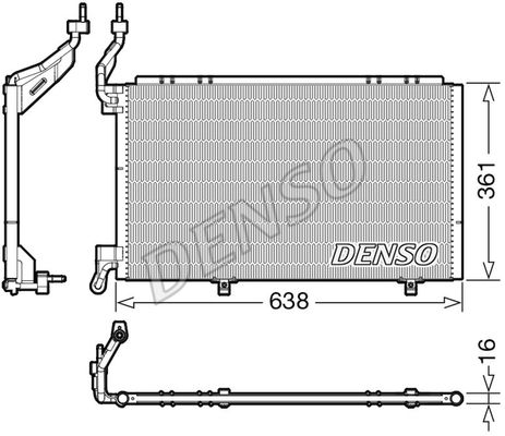 DENSO Lauhdutin, ilmastointilaite DCN10039