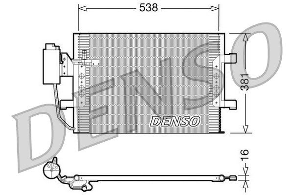 DENSO Lauhdutin, ilmastointilaite DCN17025