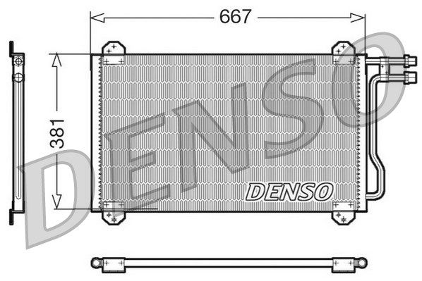 DENSO Lauhdutin, ilmastointilaite DCN17055