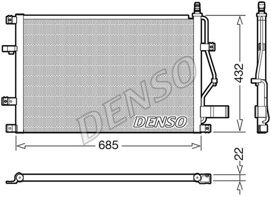 DENSO Lauhdutin, ilmastointilaite DCN33013