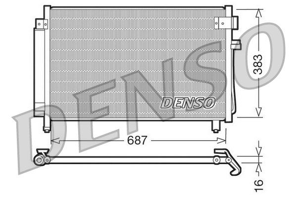 DENSO Lauhdutin, ilmastointilaite DCN36002