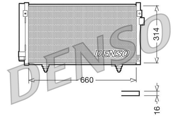 DENSO Lauhdutin, ilmastointilaite DCN36003