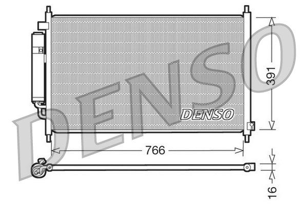 DENSO Lauhdutin, ilmastointilaite DCN40005