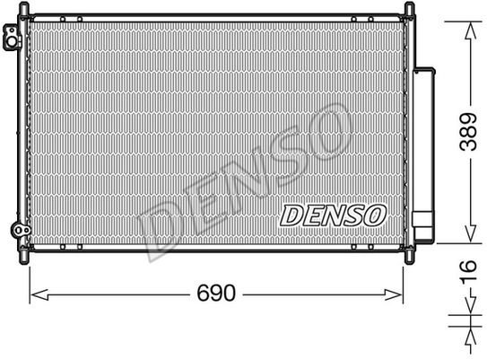 DENSO Lauhdutin, ilmastointilaite DCN40016
