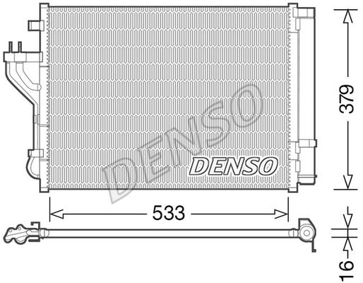 DENSO Lauhdutin, ilmastointilaite DCN41004