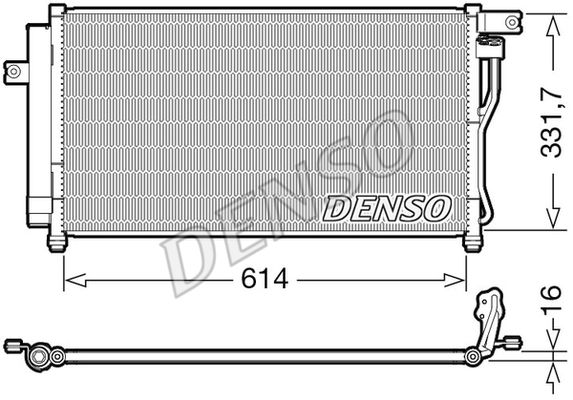 DENSO Lauhdutin, ilmastointilaite DCN41009