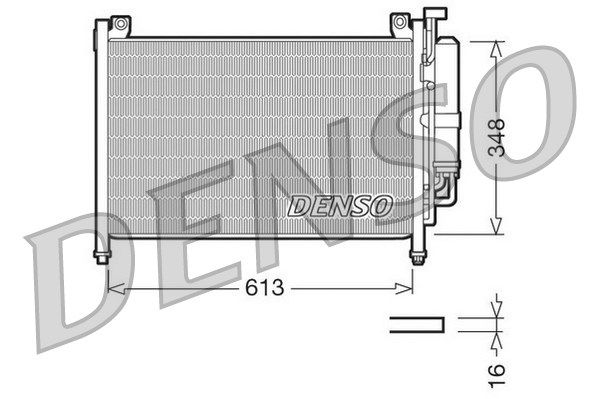 DENSO Lauhdutin, ilmastointilaite DCN44002