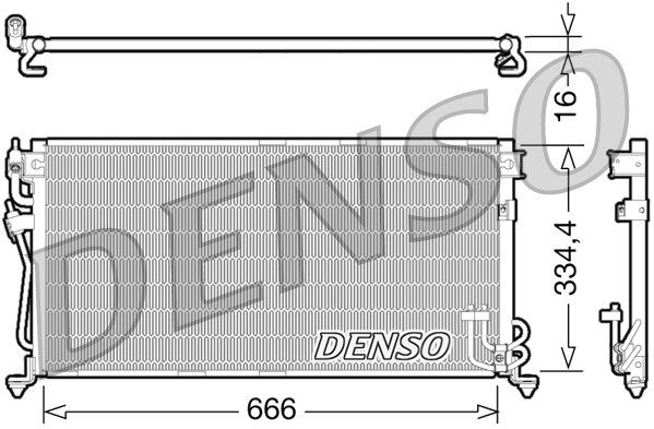 DENSO Lauhdutin, ilmastointilaite DCN45002