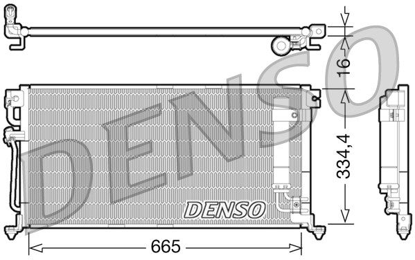 DENSO Lauhdutin, ilmastointilaite DCN45003