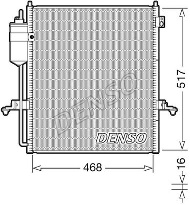 DENSO Lauhdutin, ilmastointilaite DCN45004