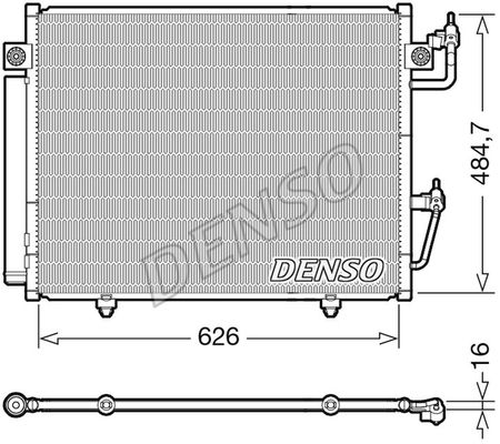 DENSO Lauhdutin, ilmastointilaite DCN45009