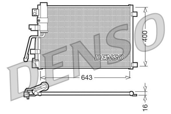 DENSO Lauhdutin, ilmastointilaite DCN46003