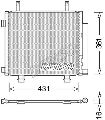 DENSO Lauhdutin, ilmastointilaite DCN47004