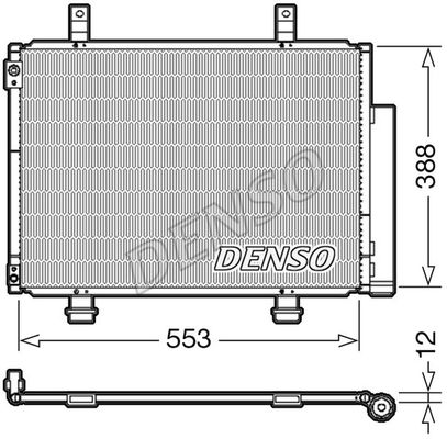 DENSO Lauhdutin, ilmastointilaite DCN47007