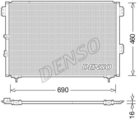 DENSO Lauhdutin, ilmastointilaite DCN50033