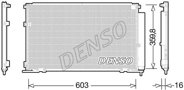 DENSO Lauhdutin, ilmastointilaite DCN50047