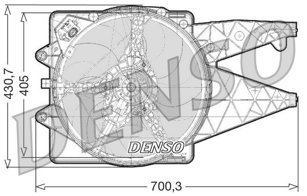 DENSO Tuuletin, moottorin jäähdytys DER01020