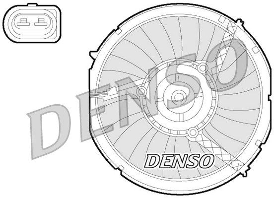 DENSO Tuuletin, moottorin jäähdytys DER02003