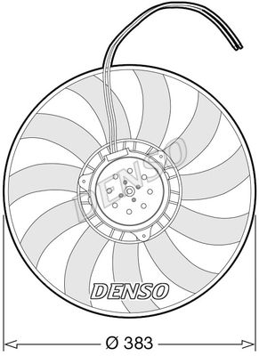 DENSO Tuuletin, moottorin jäähdytys DER02007