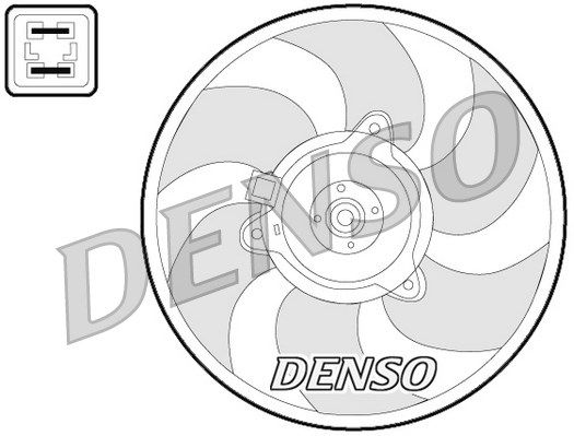 DENSO Tuuletin, moottorin jäähdytys DER07008