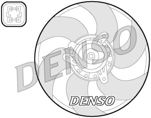 DENSO Tuuletin, moottorin jäähdytys DER07009