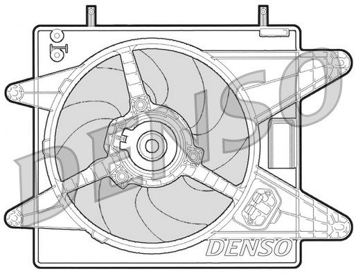 DENSO Tuuletin, moottorin jäähdytys DER09003