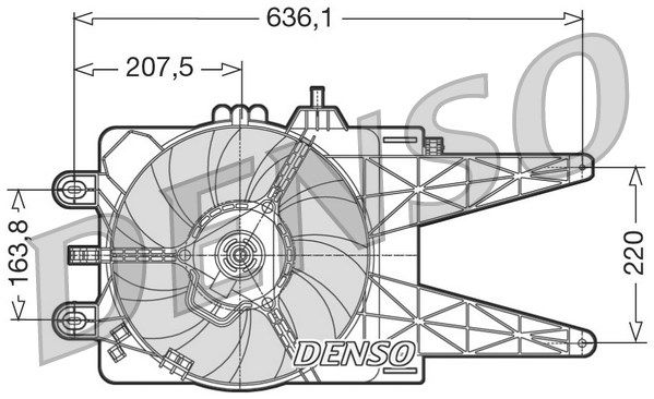 DENSO Tuuletin, moottorin jäähdytys DER09014