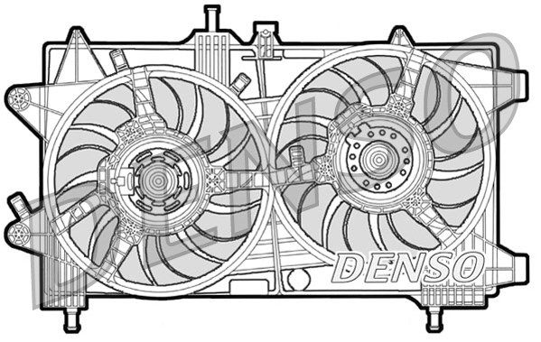 DENSO Tuuletin, moottorin jäähdytys DER09043