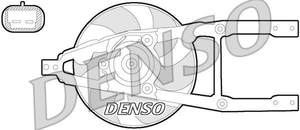 DENSO Tuuletin, moottorin jäähdytys DER09055