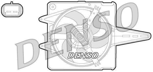 DENSO Tuuletin, moottorin jäähdytys DER09056