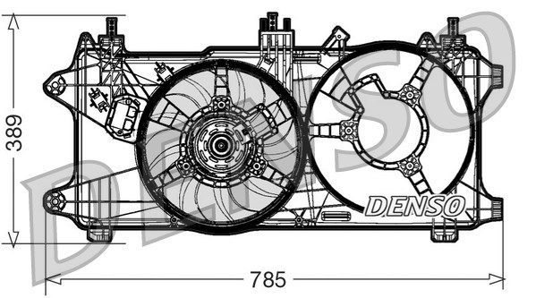 DENSO Tuuletin, moottorin jäähdytys DER09084