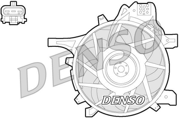 DENSO Tuuletin, moottorin jäähdytys DER20012