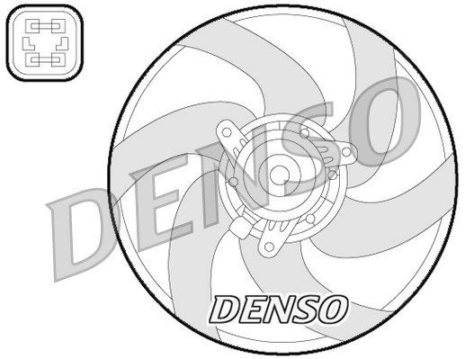 DENSO Tuuletin, moottorin jäähdytys DER21022