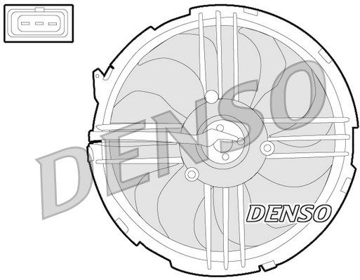 DENSO Tuuletin, moottorin jäähdytys DER32009