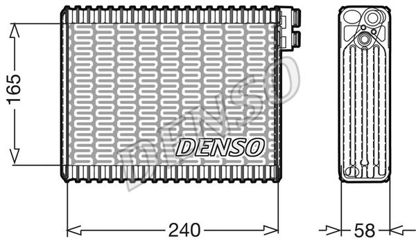 DENSO Höyrystin, ilmastointilaite DEV21004