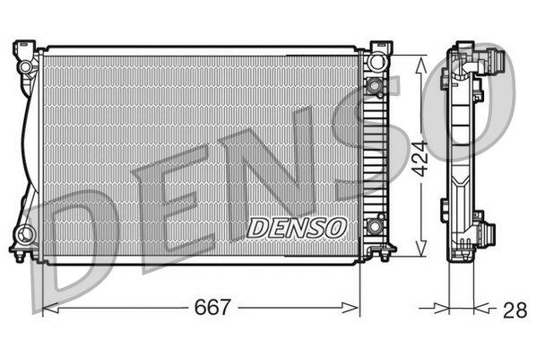 DENSO Jäähdytin,moottorin jäähdytys DRM02039