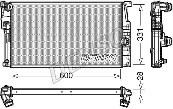 DENSO Jäähdytin,moottorin jäähdytys DRM05014