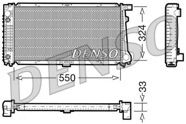 DENSO Jäähdytin,moottorin jäähdytys DRM05059