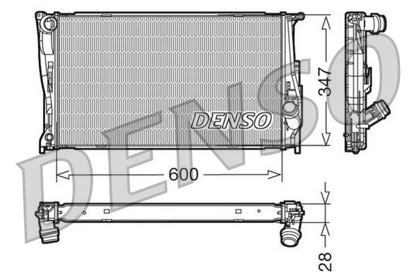 DENSO Jäähdytin,moottorin jäähdytys DRM05111