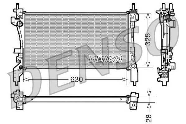 DENSO Jäähdytin,moottorin jäähdytys DRM07041