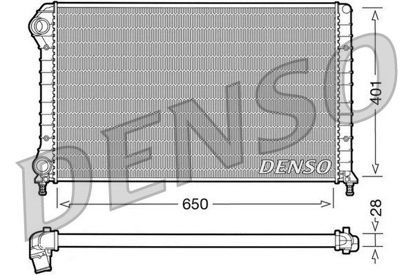 DENSO Jäähdytin,moottorin jäähdytys DRM09061