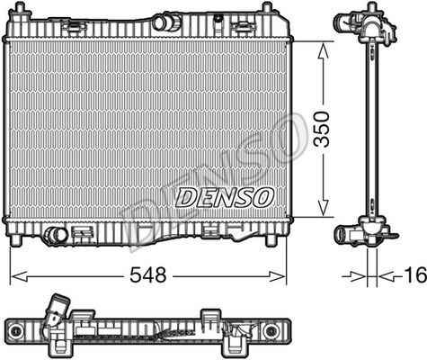 DENSO Jäähdytin,moottorin jäähdytys DRM10006