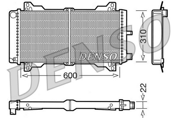 DENSO Jäähdytin,moottorin jäähdytys DRM10013